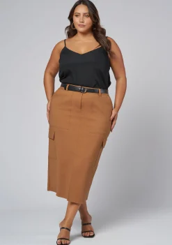 Tasmin Midi Cargo Skirt