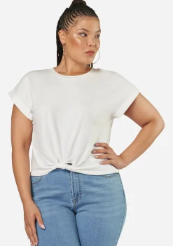 The Feared Crop Twist Tee