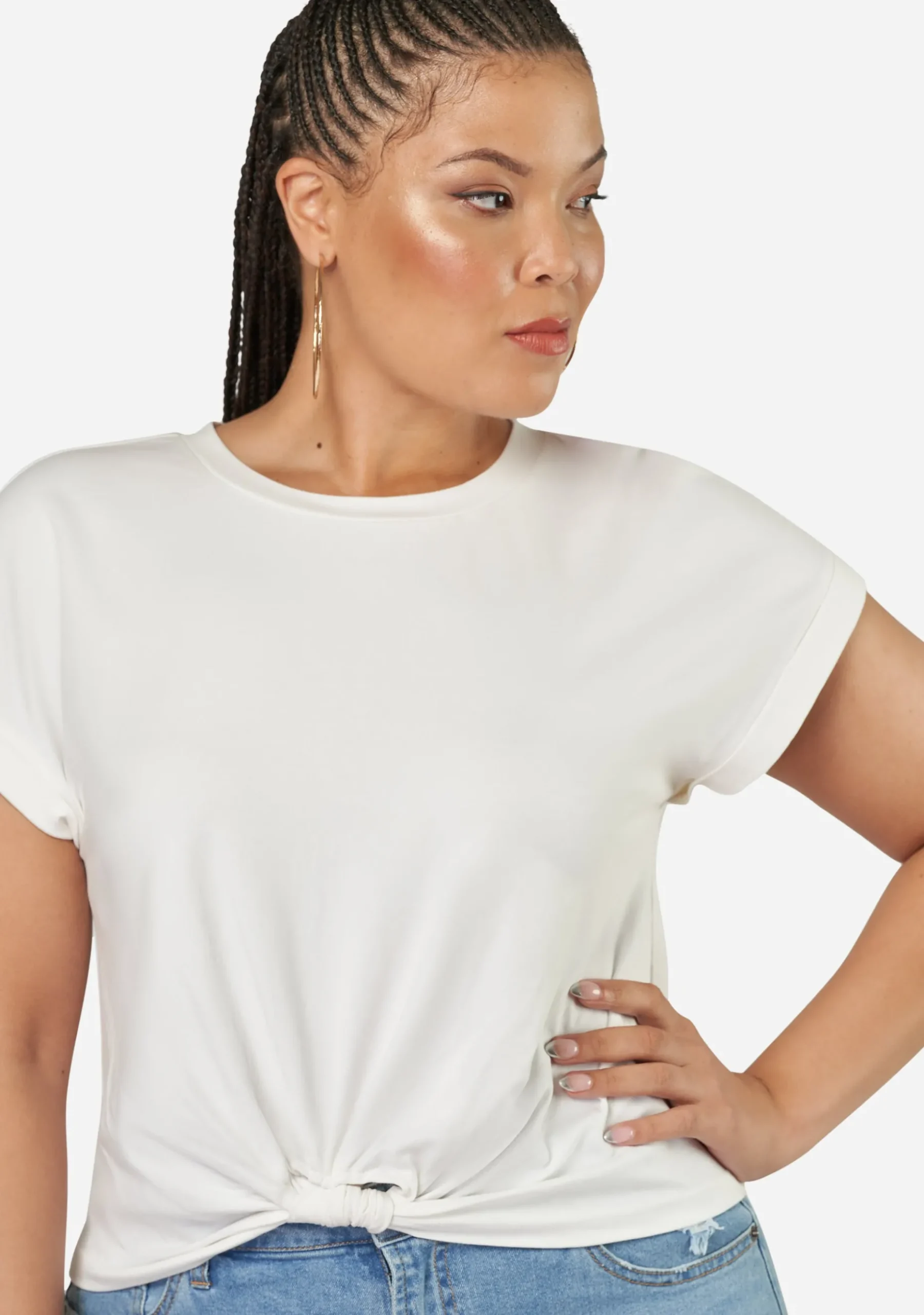 The Feared Crop Twist Tee
