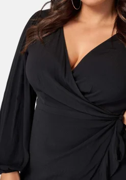 Titanium Wrap Dress
