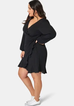 Titanium Wrap Dress