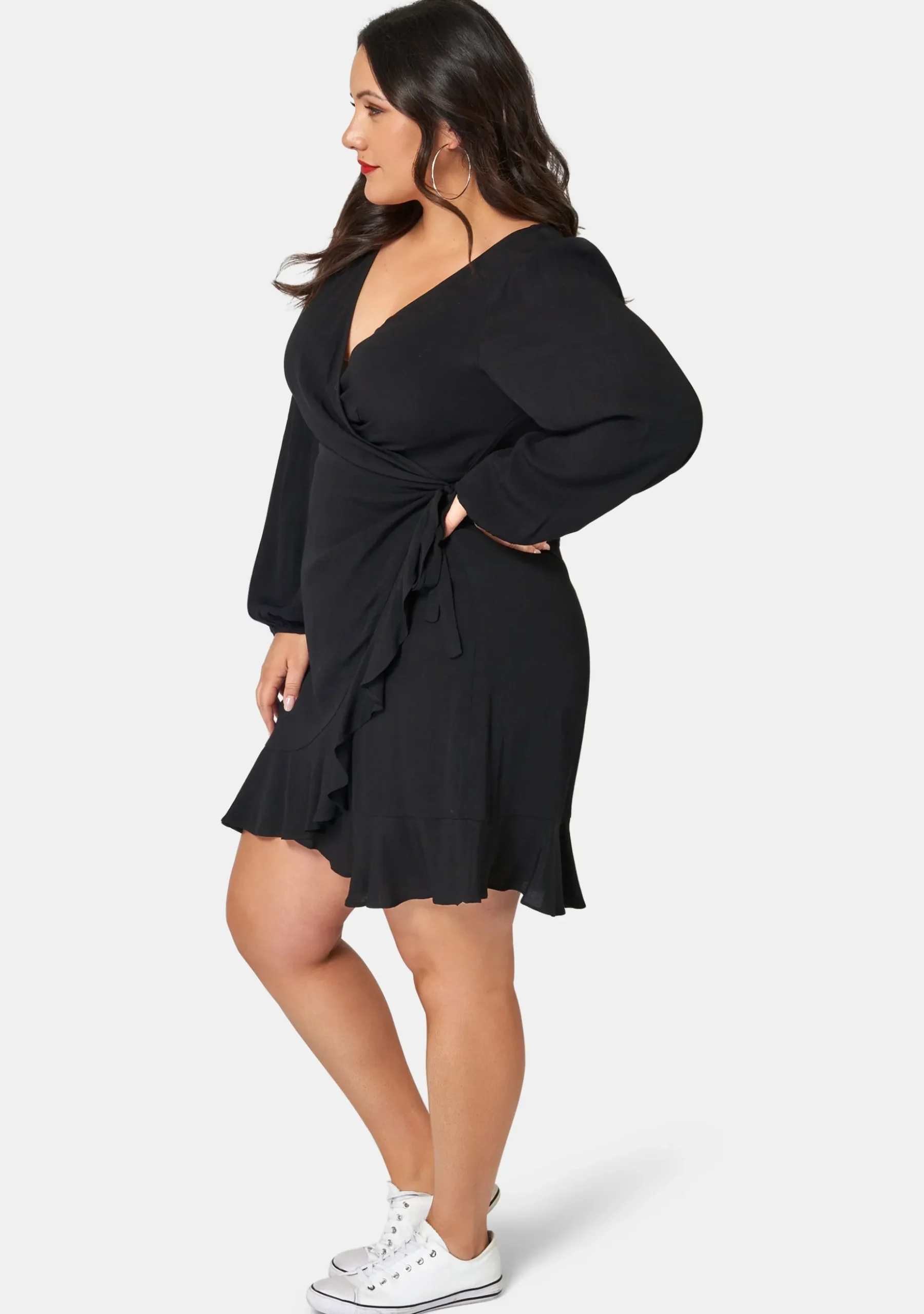 Titanium Wrap Dress