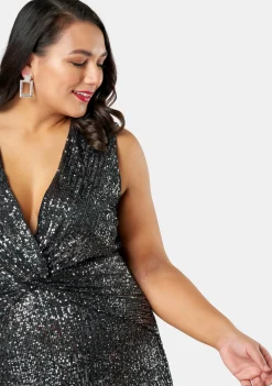 Twist Of Seduction Sequin Dress