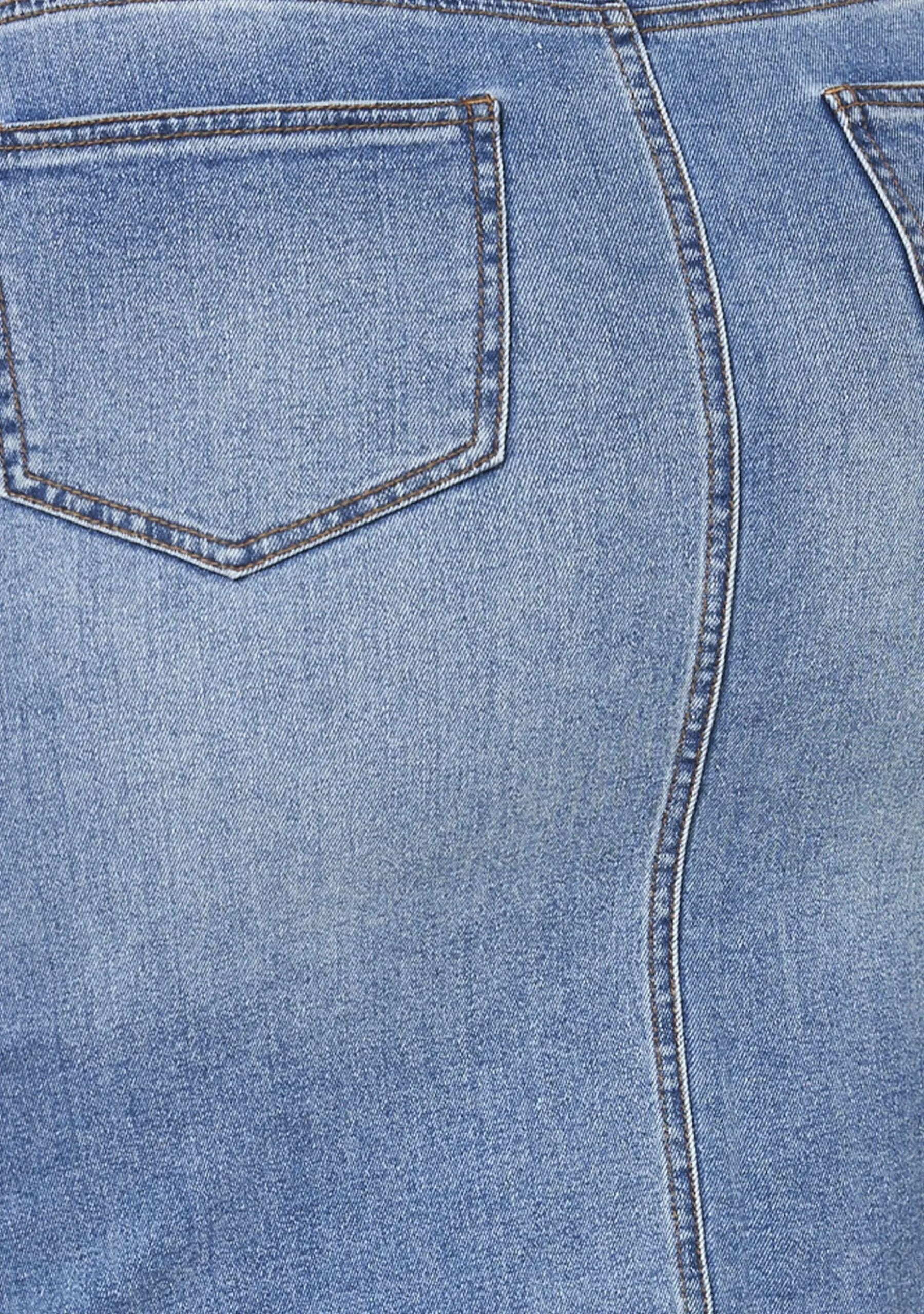 Two Men Down Denim Skirt