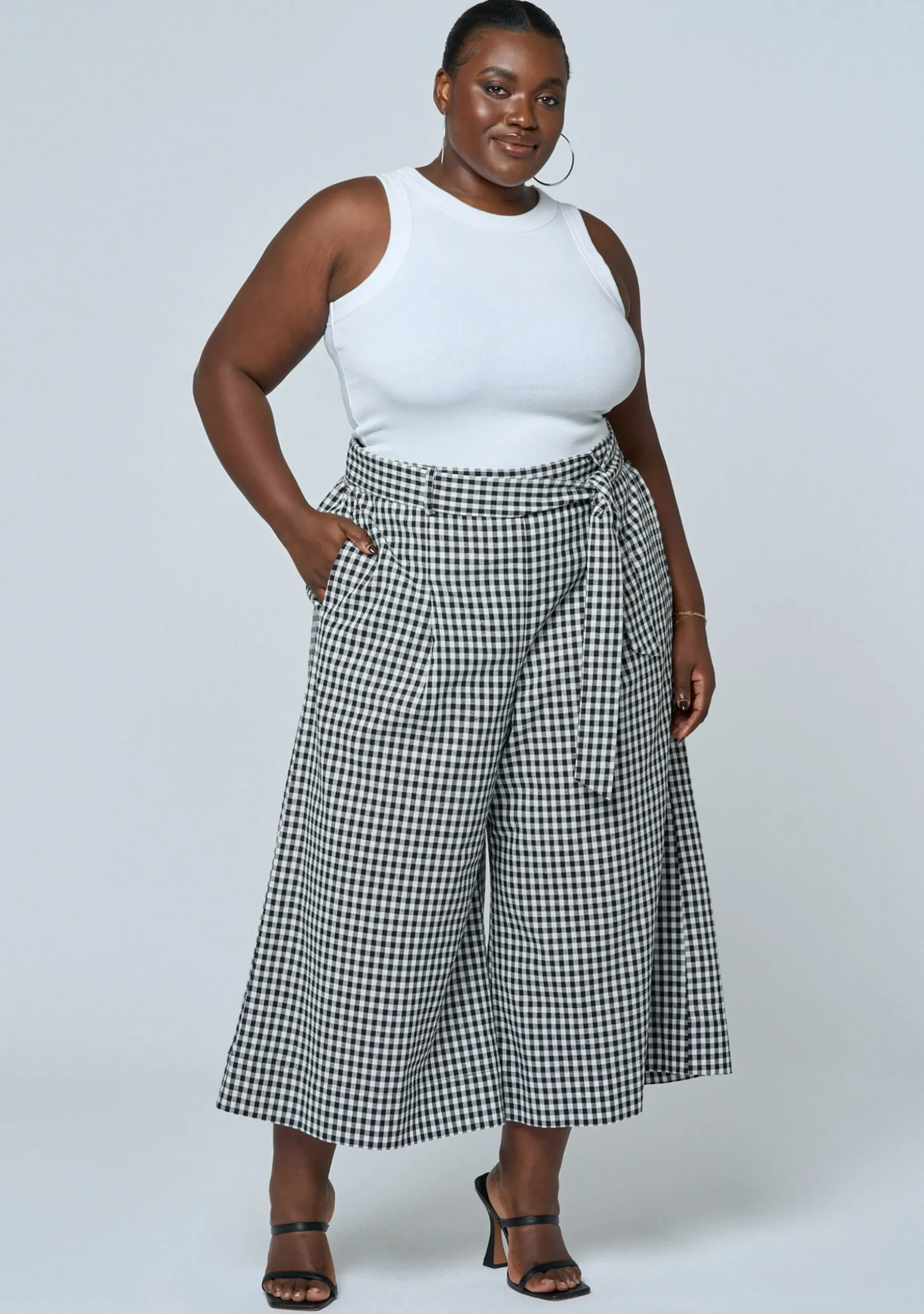 Under Pressure Gingham Wide Leg Pant