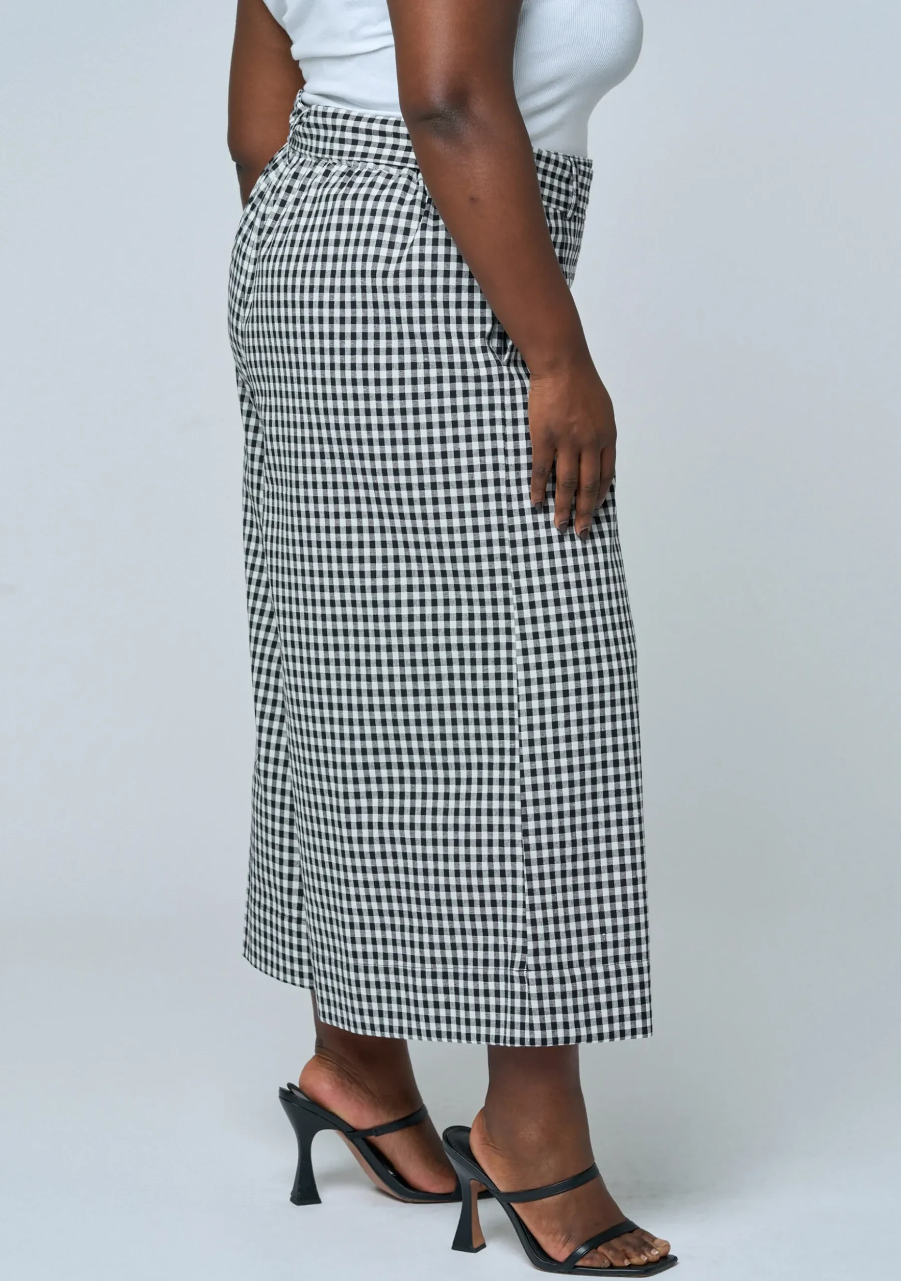 Under Pressure Gingham Wide Leg Pant