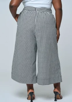 Under Pressure Gingham Wide Leg Pant