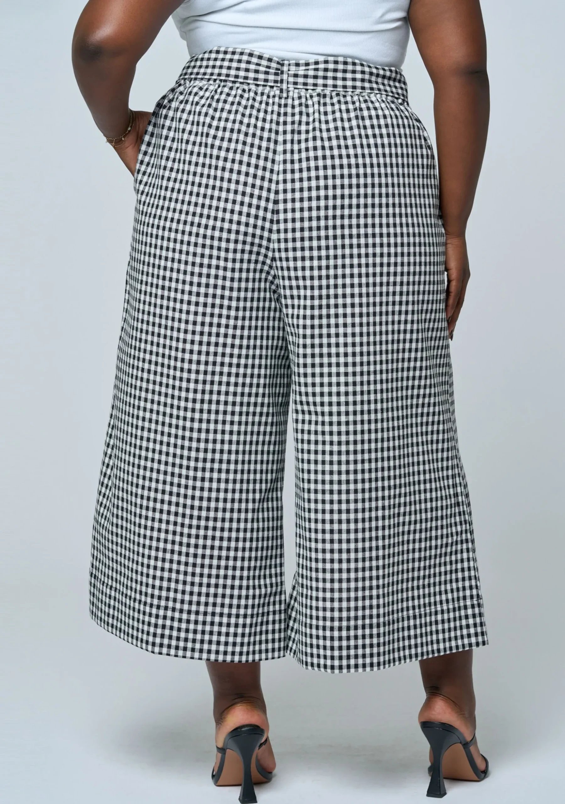 Under Pressure Gingham Wide Leg Pant