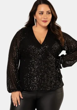 Under Wraps Sequin Top