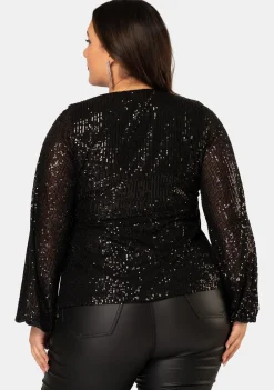 Under Wraps Sequin Top
