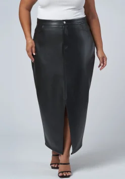 Uppercut Zip Midi Skirt