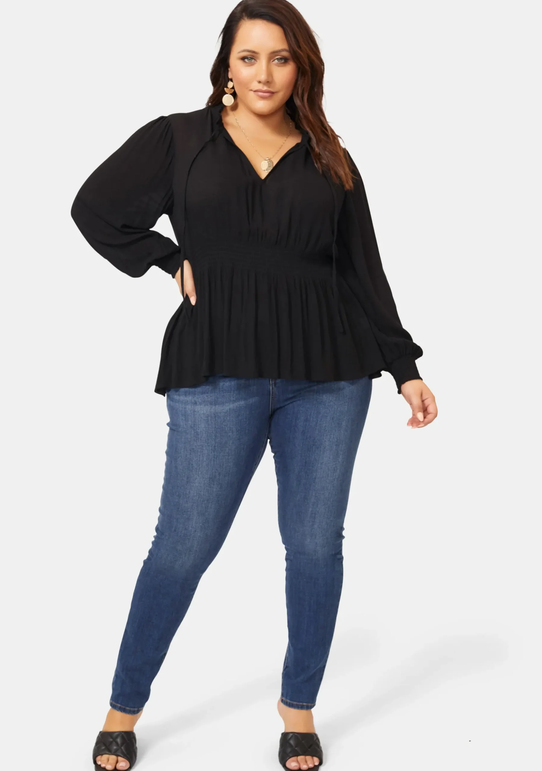 Valerie Tie Front Top