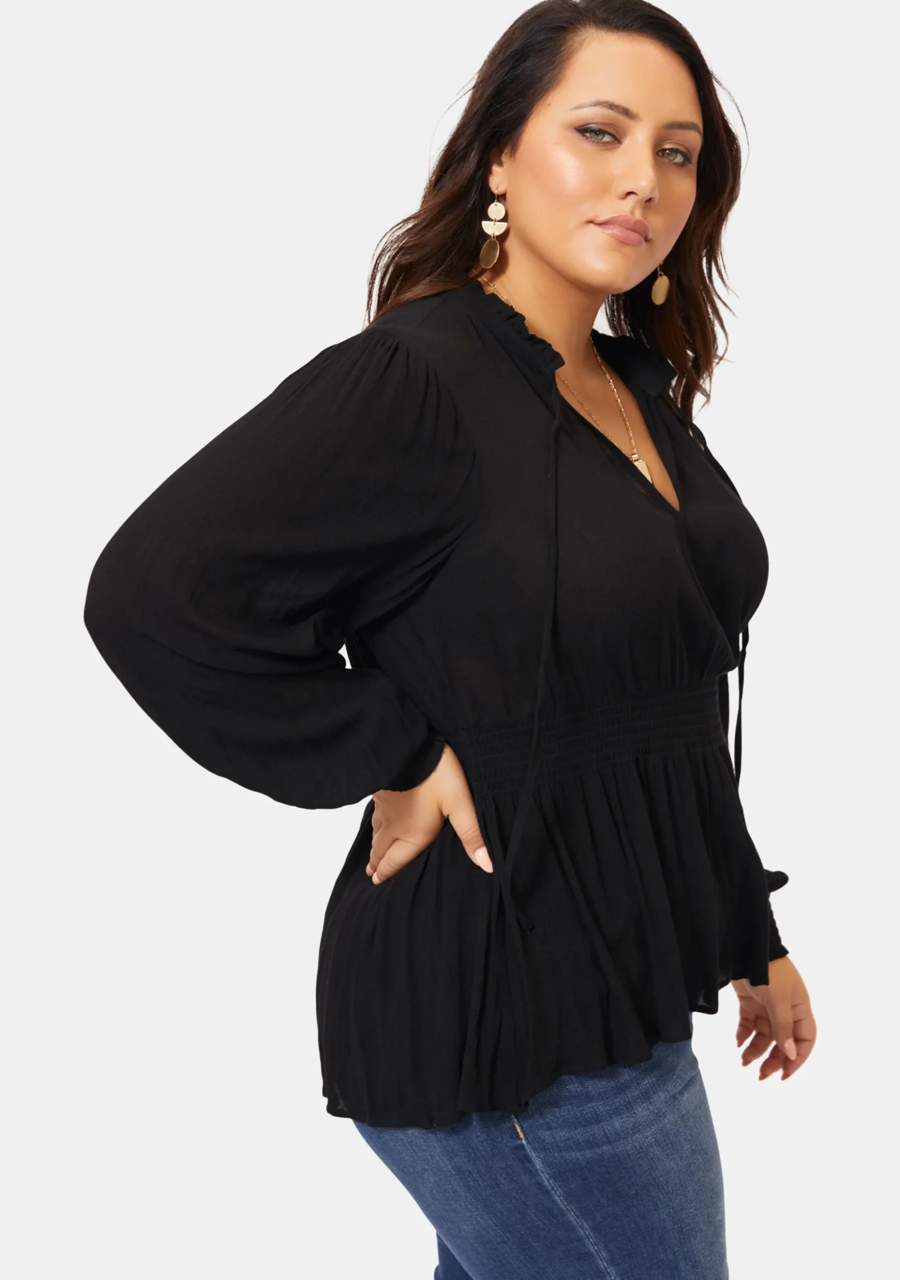 Valerie Tie Front Top