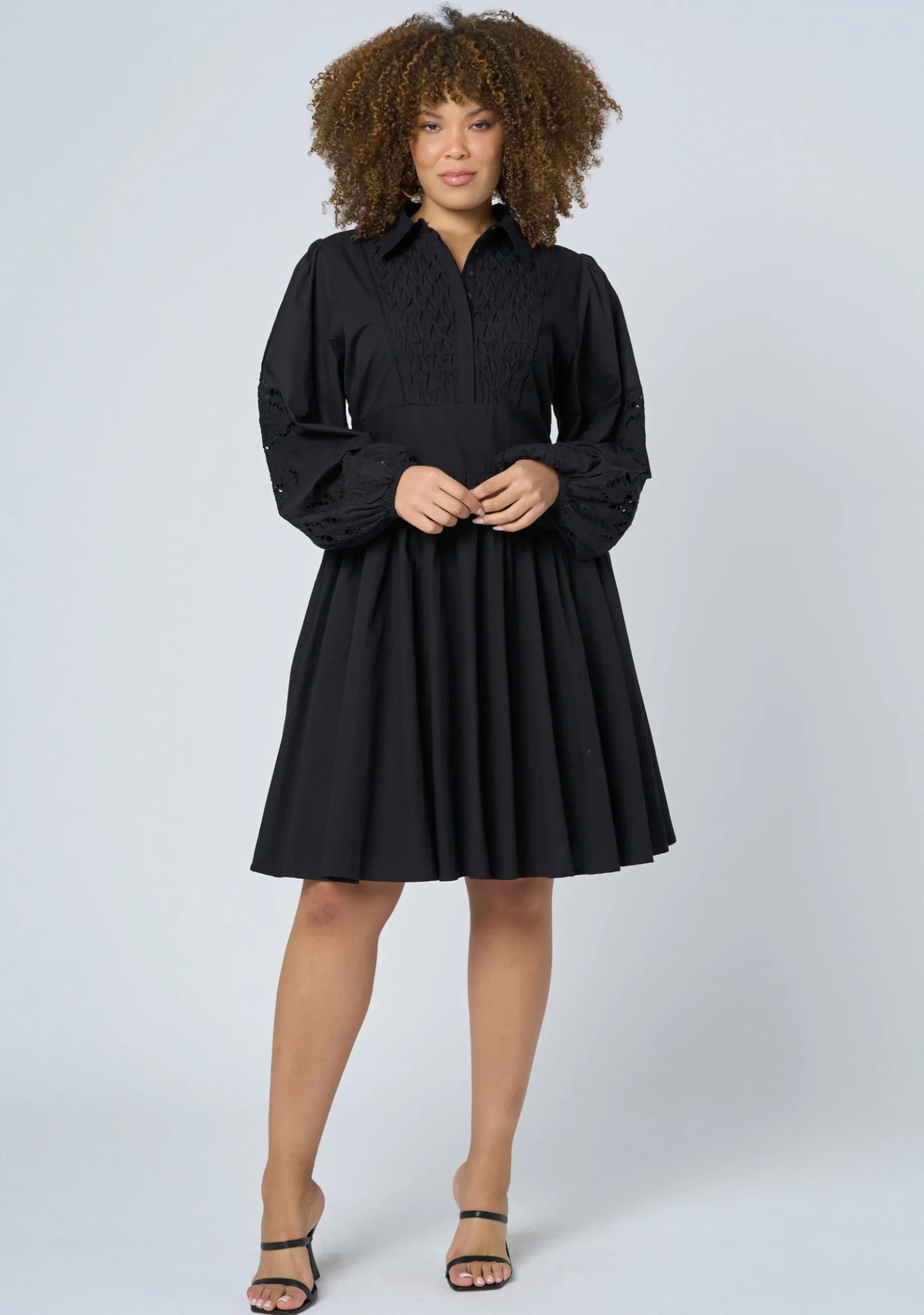 Vivian Broderie Mini Dress