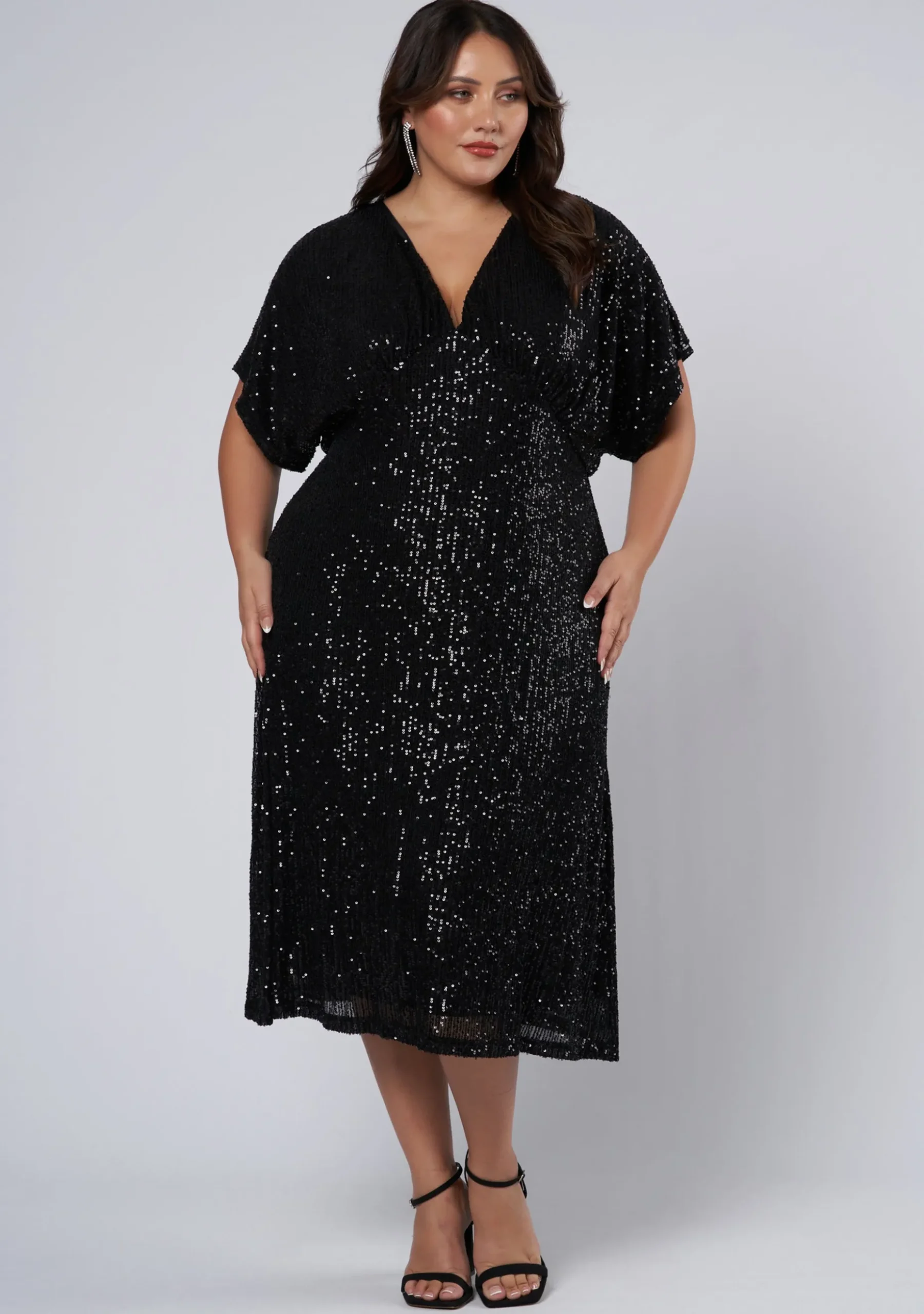 Want you Sequin Midi Dress