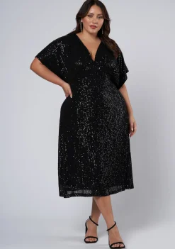 Want you Sequin Midi Dress