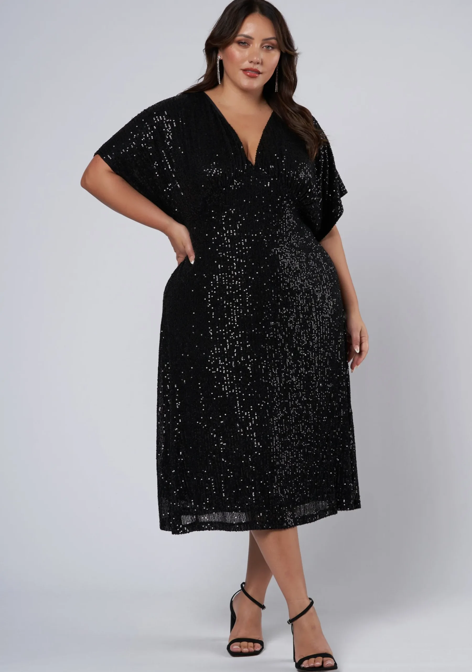 Want you Sequin Midi Dress