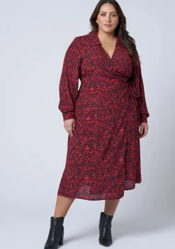 West End Midi Wrap Dress