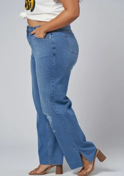 Wild Roses Straight Leg Jean