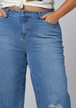 Wild Roses Straight Leg Jean