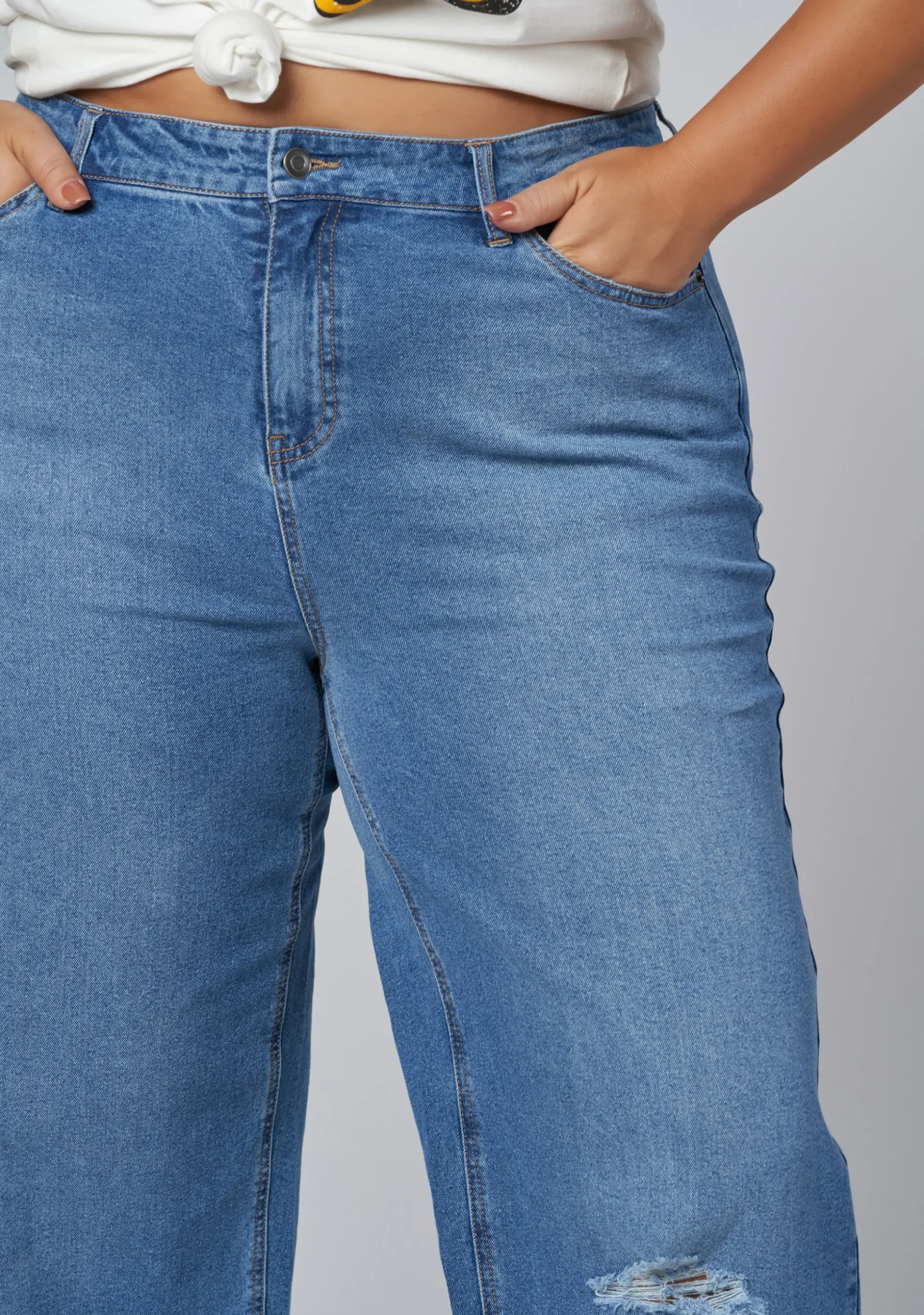 Wild Roses Straight Leg Jean