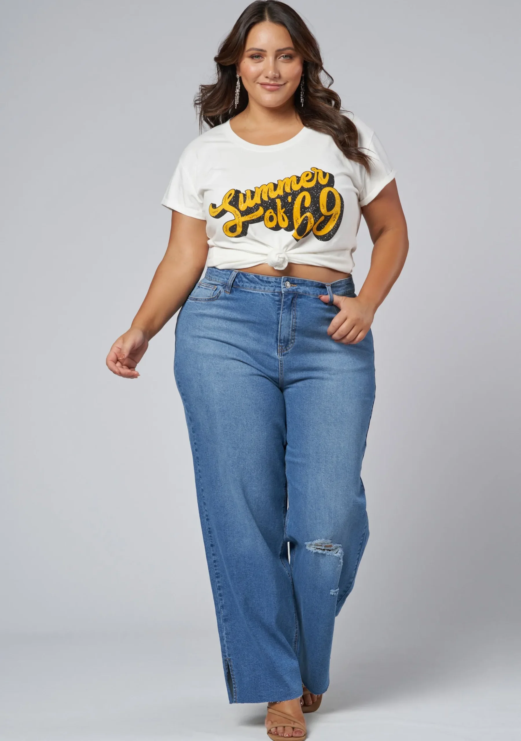 Wild Roses Straight Leg Jean